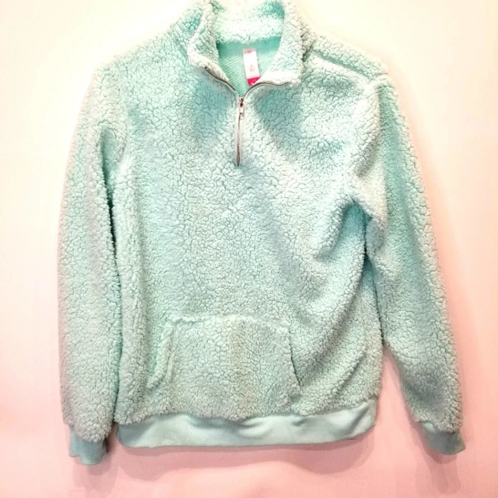 No Boundaries Top L (11-13) Pullover Long Sleeve Soft Gorpcore Athleisure‎ Teal